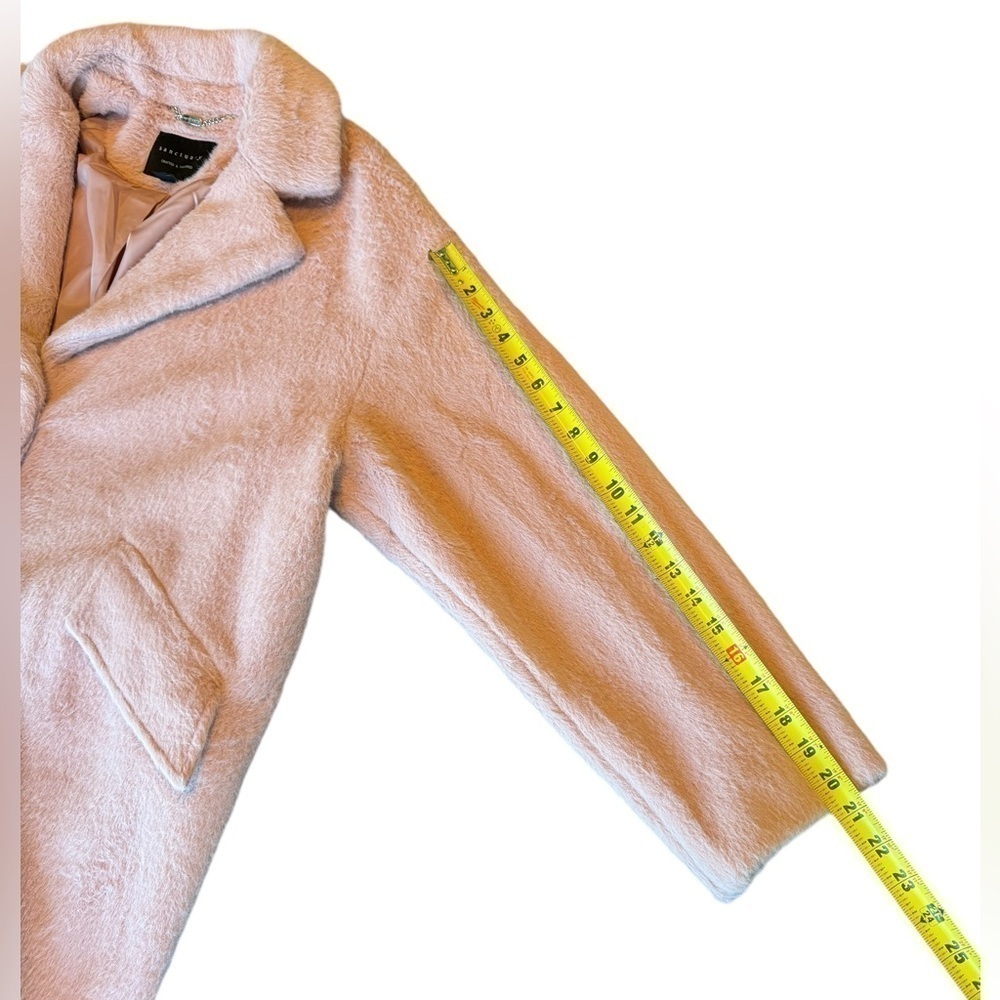 Sanctuary Oversized Coat Plush Pink Midi Women’s Size Medium - Picture 9 of 10